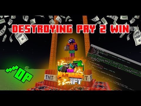 Griefing a Pay-To-Win Minecraft Server  *FORCE OP*