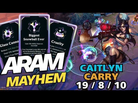 Back too Heavy Can't Carry with Caitlyn | Aram Mayhem Limited Gameplay