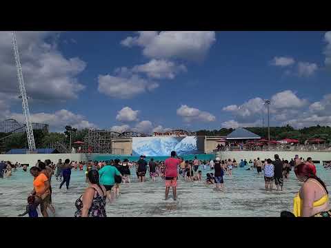 standing at the shallow end of Poseidon's Rage wave pool (August 17th, 2021)