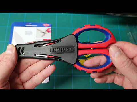 Elektrotechniko žirklės KNIPEX 0510SB video