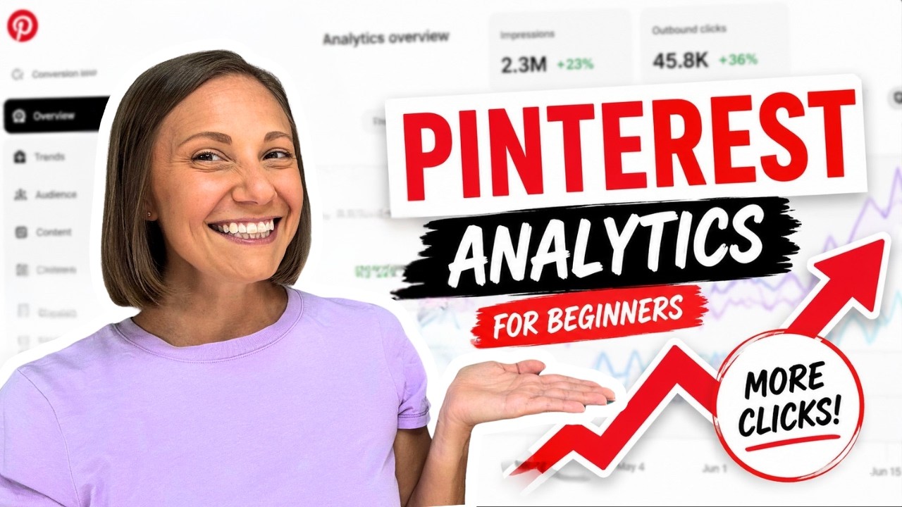 How to Get More Clicks on Pinterest - Pinterest Analytics for Beginners (Tutorial) thumbnail