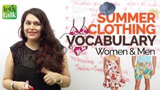 Cool Summer Clothing Style Vocabulary (Men & Women) - Improve your English Speaking