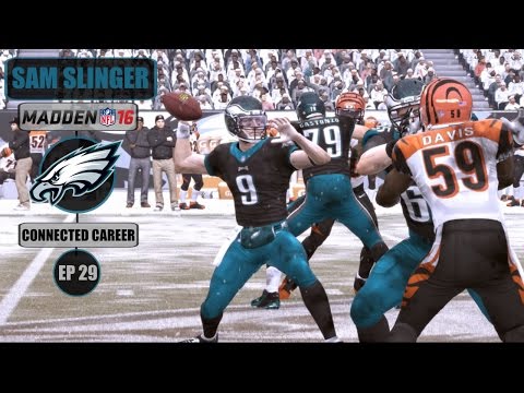 Madden 16 (Xbox One) Sam Slinger (QB) Connected Career Series - E29 (Year 2, Week 13 vs Bengals)