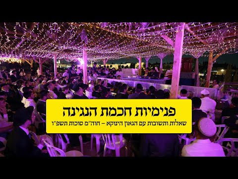 פנימיות חכמת הנגינה | שאלות ותשובות עם הגאון הינוקא - חוה”מ סוכות תשפ”ו