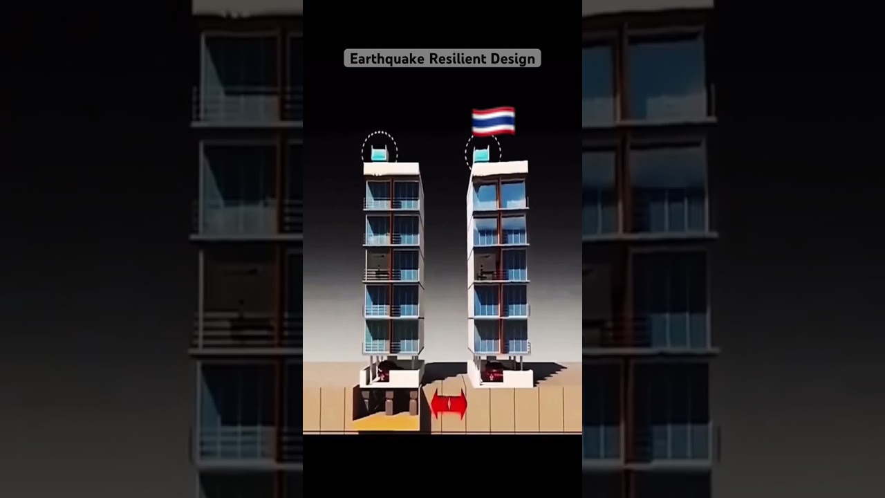 Eathquake Resilient Structural Design Using TMD #earthquake #earthquakeresistant #bangkokearthquake
