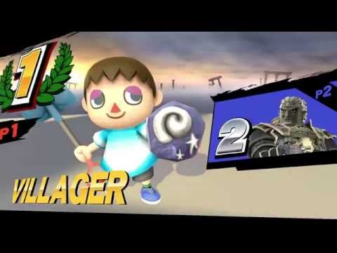 SUPER SMASH BROS. Villager VS Ganon