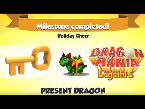 UNLOCKING PRESENT DRAGON! Holiday Cheer Level 3 Key Obtained! - Dragon Mania Legends #340