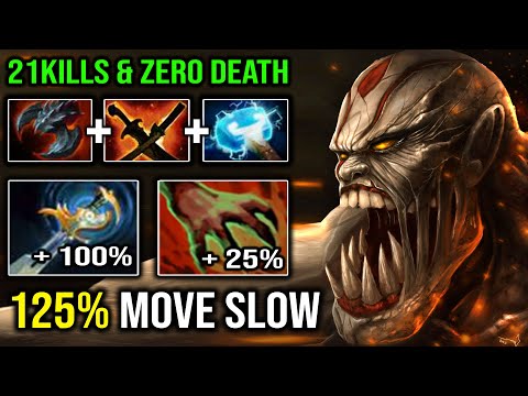 CRAZY 125% MOVE SLOW Echo Sabre Lifestealer with 21Kills & Zero Death Hit Like a Truck Dota 2