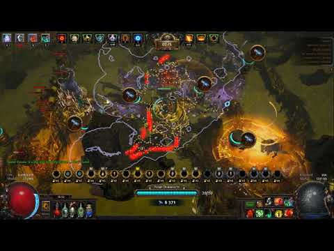 Path of Exile 3.8 Necromancer t15 blighted map without towers