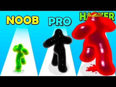 NOOB vs PRO vs HACKER in Blob Runner 3D (New Update)