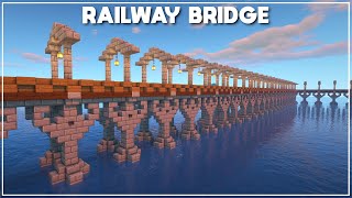 Minecraft: How to Build a Railway Bridge [Tutorial] 2020