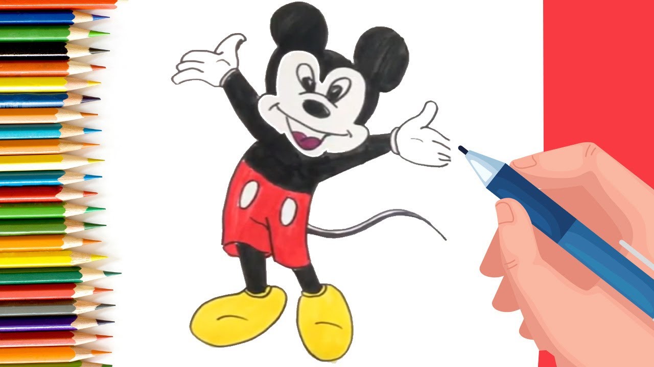 How to Draw Mickey Mouse for Kids