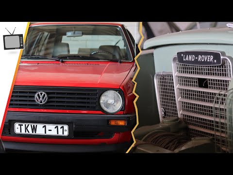 Golf 2 GL von Katarina Witt & Honeckers umgebautes Jagdauto Land Rover.