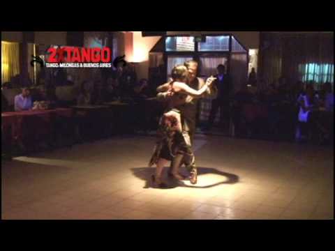  Fabian Peralta  and  Virginia Pandolfi  are  dancing  to  the  tango  "  Novia Provinciana  "
