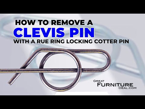 How to remove a clevis pin with a rue ring locking cotter pin Power Recliner Motor Replacement #diy