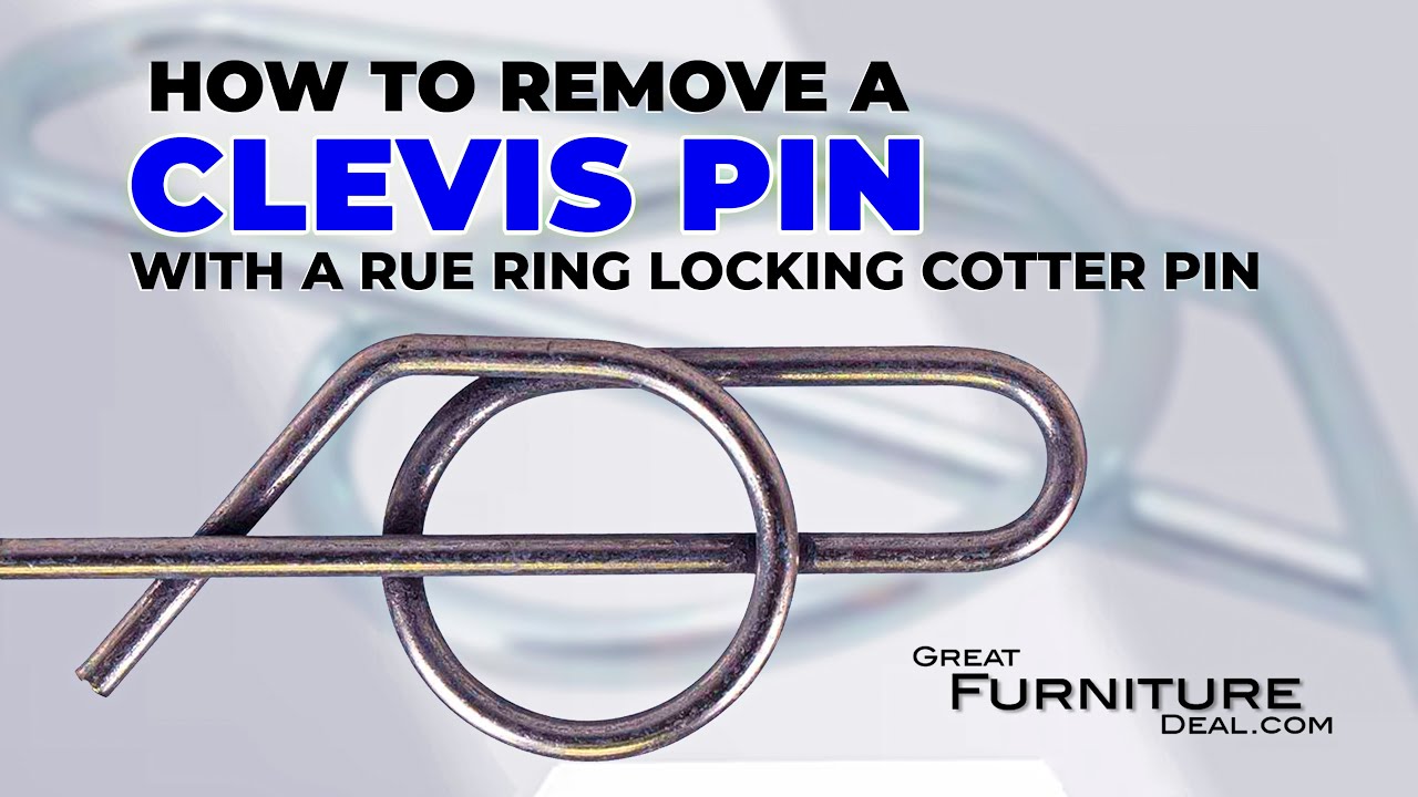 How to remove a clevis pin with a rue ring locking cotter pin Power Recliner Motor Replacement #diy