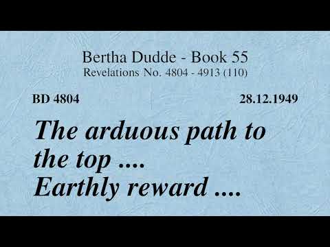 BD 4804 - LABORIOUS WAY TO THE TOP .... EARTHLY REWARD ....