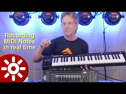 How to control DMX Lights with Audio and MIDI (simple lesson)