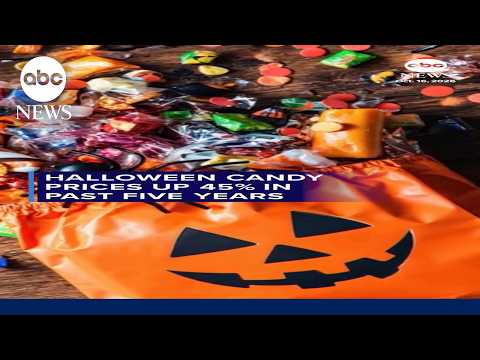 Halloween candy prices up 45% in past five years