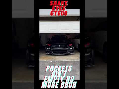 Black GT500 with red snake eyes 😍👌💪🏽  #shorts #shortvideo #fyp #fypシ  #fypage