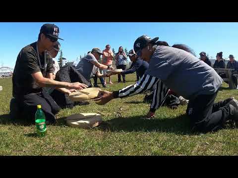 Sayisi Dene Drummers from Tadoule Lake. Hand Game in Churchill Manitoba 2022