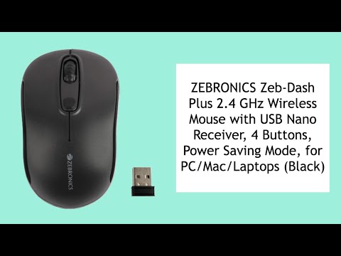 Usb zeb dash plus with 4 buttons wireless mouse