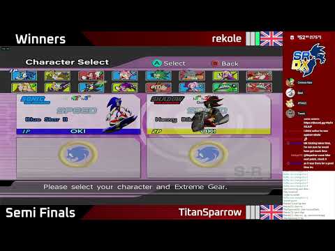 FBNewbie6 | Rekole vs TitanSparrow | Winners Semi Finals | Sonic Riders DX 1.0.1 Online Tournament