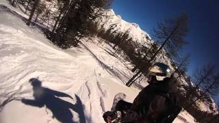 preview picture of video 'Journée snowboard Isola 2000   06 04 2015'