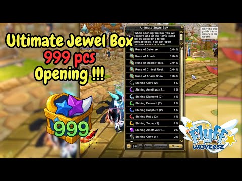 Flyff Universe - Ultimate Jewel Box 999 pcs opening!!!