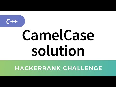 Hackerrank C Algorithms Camelcase Solution Strings