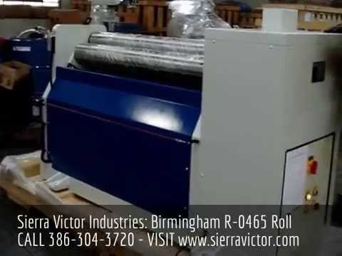 BIRMINGHAM R-0440H Hydraulic Plate Rolls | Sierra Victor Industries (1)