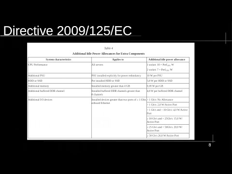 Video Thumbnail: MRMCD2024 Power efficency of (modern) servers
