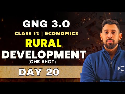GnG Day 20 | Rural Development | Economics | Class 12
