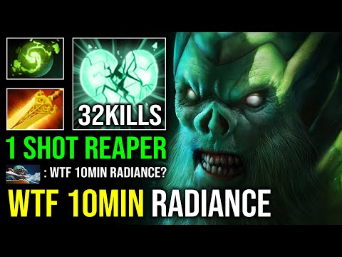 This HAPPEN When Necrophos Get 10Min Radiance 1v5 NEW Safelane Raid Boss 1 Shot Reaper Dota 2