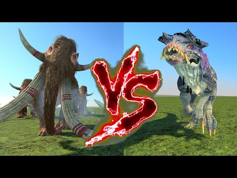 The Great Mawherd of Bloodfjord VS Blessed Carnosaur. Total War Warhammer 3
