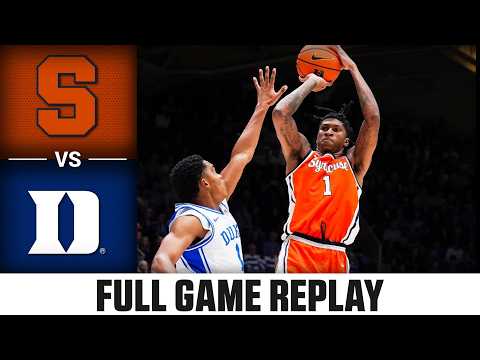 Syracuse vs. Duke Full Game Replay | 2025-26 ACC Men's Basketball