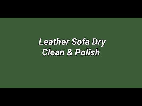Leather sofa dry cleaning + polish