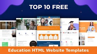 Top 10 Free Education HTML Website Templates | Free Education Website Templates 