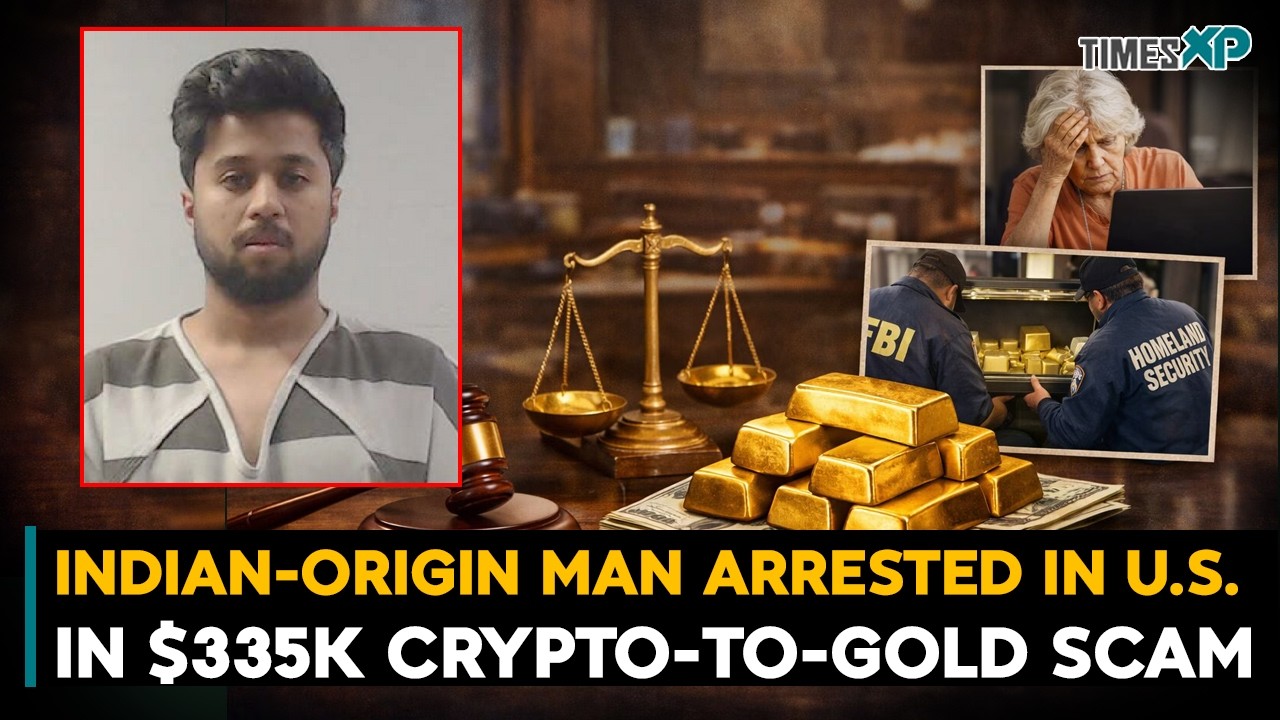 Indian-Origin Man Arrested In The U.S. In $335K Crypto-To Gold Scam| Indians In The U.S.