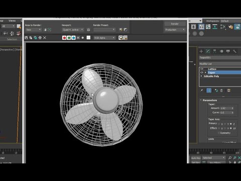 Modeling Basic Skills - Modeling Classic Fan in 3Ds Max - Lesson 10