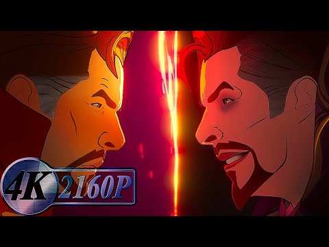 Evil Dr. Strange Becomes Supreme and Destroys His Universe Fight Scene [No BGM] | What If...?