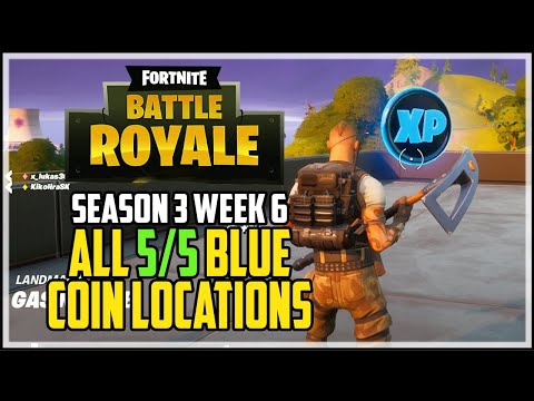 Fortnite Week 6 All Blue XP Coin Locations Season 3
