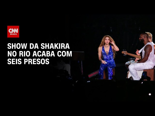 Show da Shakira acaba com seis presos e dois adolescentes apreendidos no RJ | CNN PRIME TIME