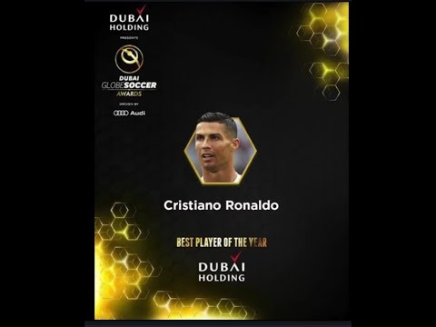 CRISTIANO RONALDO WINNER DUBAI GLOBE SOCCER AWARDS