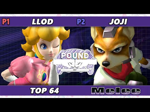 Pound 2022 Top 64 - lloD (Peach) Vs. JOJI (Fox) SSBM Smash Melee Tournament