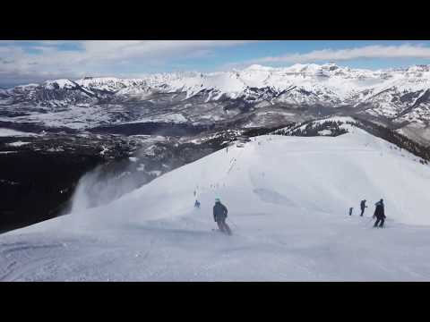 4K Telluride ski area top to bottom