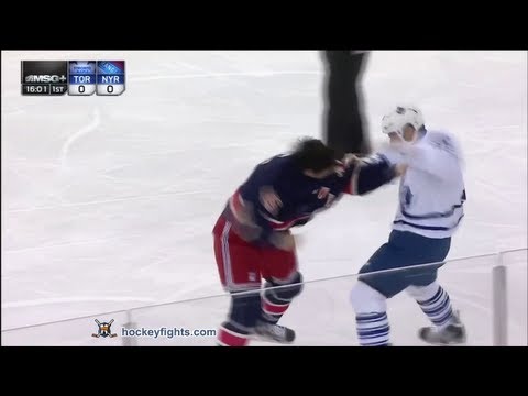Mike Brown vs Arron Asham Jan 26, 2013