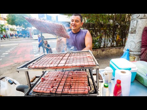 Street Food in Brazil - RIO DE JANEIRO Brazilian Food + Attractions in Rio, Brazil! Video
