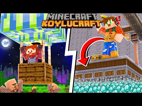minecraft ama ZENGİN OLDUK [OTOMATİK MADEN TOPLAMA MAKİNESİ] #5 KÖYLÜCRAFT