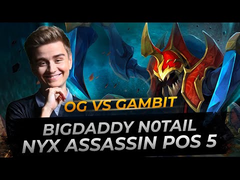 OG.N0tail Nyx Assassin Pos 5 - Dota 2 Replay Full Gameplay